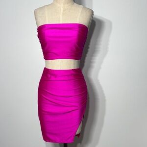 Vibrant Fuchsia Pencil Skirt for Women